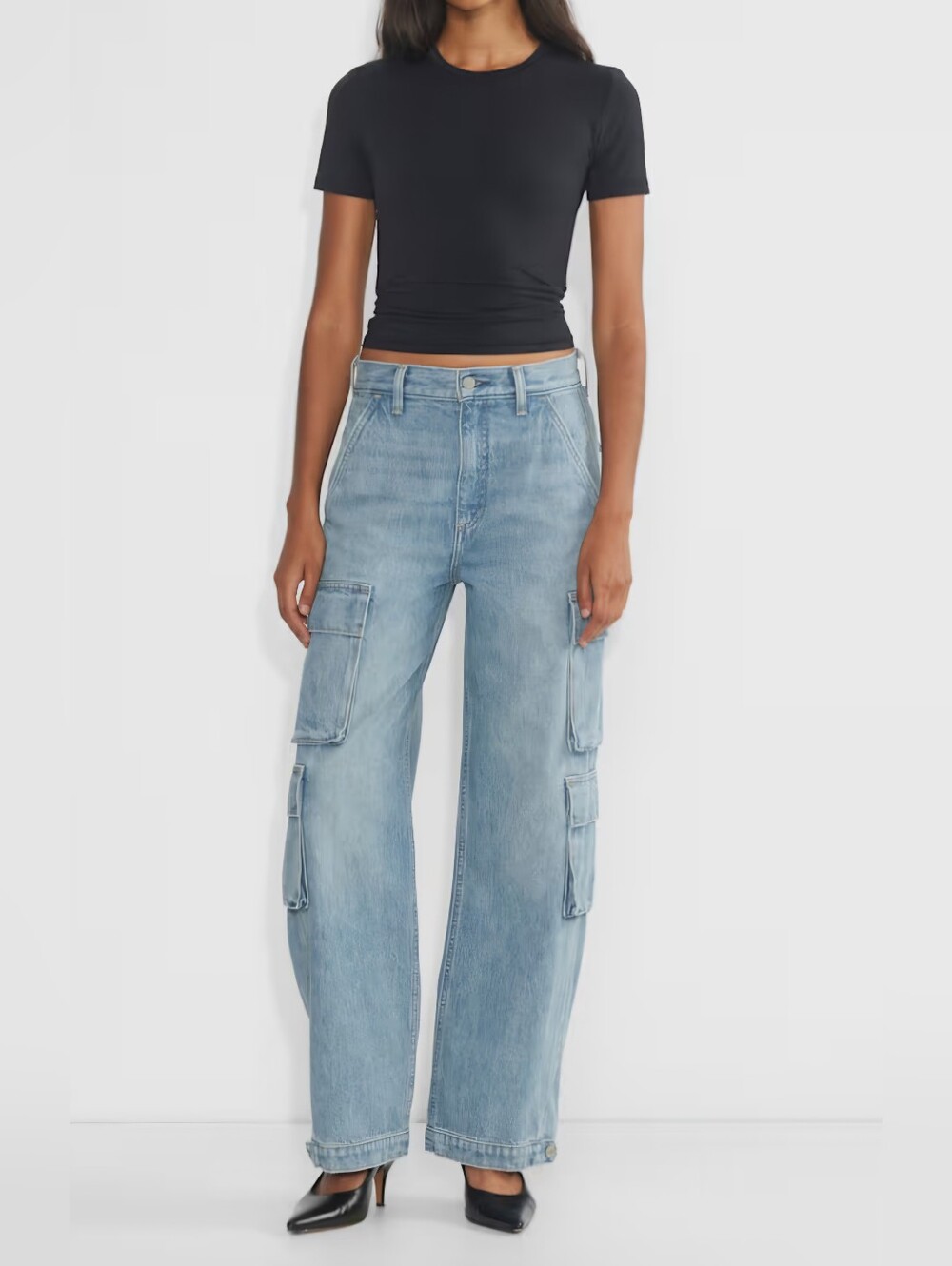 DENIM FORUM by ARITZIA The '90s Millie Hi-Rise Cargo Jean Size 28.